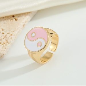 Pink Yin Yang Ring